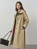 British Style Design Stand Collar Windbreaker Trench Jacket for Women Autumn Casual Chic Coats for Women