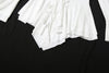 Irregular Hem Dress Women Tierred Y2K Flare Sleeve V-Neck Bandage Stretch Elegant Birthday Party Chic Hipster Bodycon
