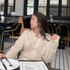 French Style Mohair Cardigan Sweater Women Autumn Sexy Hollow Out Short Knitted Coats Mujer Y2K Chic Design Streetwear Tops