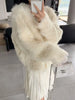 Women Autumn Furry Sweater Coat Single Button Design Knitted Warm Coat Thick Cardigans Clothes Tops For Women Sweater