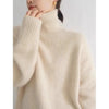 Autumn and Winter Thick Cashmere Sweater Women High Neck Pullover Sweater Warm Loose Knitted Base Sweater Jacket Tops