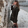 Blazer With Metal Buckle Belt High Waist Pleated Women Mini Skirt Lapel Contrast Pocket Herringbone 2 Piece Suit Vintage Pattern
