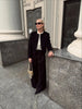 Chic Black Round Neck Napoleon Military Jacket Women Casual Full Sleeve Buttons Cropped Slim Coat Lady Daily Street Jackets
