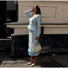 Elegant Woolen Top Pants Women Sets Chic Long Sleeve Slash Neck Pleated Blouse Straight Trousers Autumn Winter Lady Suit