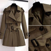 Spring Autumn Trench Coat Women Korean Double Breasted All-Match Casual British Style Short Windbreaker Female Outerwe