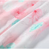 Printed Women Dress V Neck Long Sleeve Dress High Waist Chiffon Dress Single Breasted Tie Design Stylish Elegant Outfit