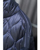 Quilted coat for women Quilted Jacket With Ties beige drawstring high neck pocket clip cotton jacket for women