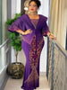 Plus Size African Party Dresses for Women Dashiki Diamond Maxi Long Dress Elegant Muslim Wedding Evening Gowns
