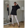 Chic Solid Waist Cinching Blazer Coat Women Wide Shoulder Split Sleeves Single Button Jacket Spring Lady Street Jackets