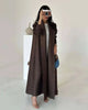 Solid Color Cardigan Long Robe Folded Windbreaker For Women Loose Casual Coffee Long Coat 2DB2952