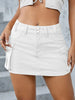 Streetwear Solid Color Cowboy Tight Skirts Women Pocket Design Sense Package Hip Slim Denim Mini Skirt Female Spring