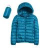 Women's Lightweight Packable Down Jacket, Warm Hooded Puffer Coat, Ultra-Thin Short Winter Jacket, Casual Outdoor Commuter Wear