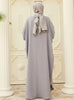 Abaya Dress Muslim Robe Abaya Ramadan Ladies Long Sleeve Islamic Dress Middle East Abayas Women Clothing Without Hijab