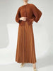 niche design pleated pants for women loose casual wide leg elastic waist trousers spliced tide straight 2DB2555