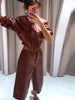 Spring Set Women's Matching Sets Faux Leather Bomber Jacket Two-Piece Set Top Mini Skirt Shorts Pants Woman Clothes Streetwear
