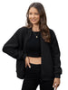 Womens Teddy Fleece Jacket Full Zip Thermal Lined Fuzzy Coat with Inner Pockets Warm Antistatic Winter Outerwear