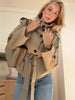 Lapel V-neck Belt Trench Coat Women Lace Up Full Sleeve Button Short Thin Windbreak Lady Daily Street Outerwear