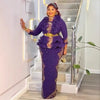 African Dresses for Women Elegant Spring Autumn Dashiki Midi Dress Ladies Traditional African Clothing Plus Size Maxi Dress