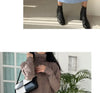 Autumn Winter Loose Turtleneck Women's Knitted Long Dresses Long Sleeve Vintage Straight A-line Dress Female