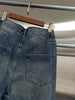 Loose Spliced Metal Decoration Versatile Jeans for Women High Waist Casual Wide Leg Jean Female Clothes