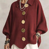 Autumn Winter Solid Knit Cardigan Sweaters Coats Women Lapel Button Casual Long Sleeve All-match Sweater Coats Knitted Tops
