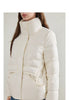 Women's 90% White Duck Down Jacket Autumn High Neck Windproof Fluffy Cocoon Silhouette Warm Outerwear