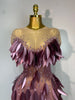 Women Sexy Mesh See Through Diamonds Bodycon Dress Birthday Evening Party Costume Bar Nightclub Stage Performance Outfit