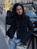 Spring Stand Collar Jacket For Women Elegant Court Long Sleeve Military Short Coats Lady High Street Chic Y2K Outerwear