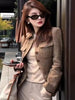 Ladies Woolen Coat Autumn Winter High-Quality Casual Temperament Short Coats Women's Slim Wool Coat Solid Color Lady Outerwear