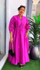 Women Elegant Shiny Satin Loose Party Dress V Neck Beading High Waist Long Gowns Formal Celebrate Evening Event Birthday Robes