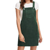 Women's Suspender Skirt Corduroy Spring and Autumn Pocket Strap Adjustable Casual Strap Short Dress