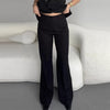 Elegant V-neck Blazers Coat Pants Set Women Solid Single Button Suit Coats Straight Long Trousers Spring Office Lady Outfit