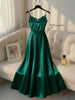 Pearl Strap Satin Slip Retro Dress Women's Elegant Solid Color Dress Strap Handmade Beaded Waist Collection Satin Gilded Dresses