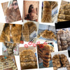 Faux Fur Coat Women's Jacket Winter Warm Thick Fox Raccoon Leather Brown Plus Size Especially Fake Fur Cold