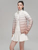 Woman 90% Duck Down Coats Winter Stand Collar Jacket Gradient Slim Fit Ultra Lightweight Keep Warm Daily Sports Jackets