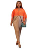 Elegant Women Pleated Patchwork Double Wear Batwing Long Sleeve V-neck Bodycon Midi Maxi Long Dresses Vestidos
