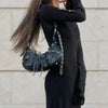 Spring Autumn O-Neck Elastic Knit Long Dresses Women Elegant Chic Soft Lady Hollowing Sweater Dresses Femme