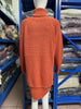 Women's Ribbed Knit Long Sleeve Dresses Autumn And Winter Texture Loose Sweater Dress Temperament Women's Vestidos
