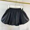 Spring Fluffy Bloomer Shorts for Women Solid High Waist Loose Cute Shorts Female Korean All Match Short Pants