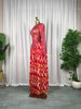 Women Paisley Printed Big Swing Ruffles A-line Mesh Maxi Dress Parties Vacation Education Long Dresses Vestidos
