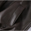 Street Waist Cinching Leather Jacket Women Loose Solid Stand Collar Zipper Pocket Jackets Spring Lady Outwear