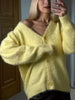 Imitation Mink Cardigan For Women Autumn Thick Knitted Jackets Yellow Oversize Cardigans Ladies Black Women Knitted Coat Velvet