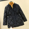 Winter Women Parkas Down Cotton Overcoat Female Casual Thick Warm Windproof Waist Padded Cotton Outwear Coat Female