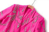 Women's Heavy Industry Nail Bead Blazer Notched Collar Double Breasted Loose Suit Jackets Autumn