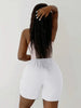 Women Sporty Activewear Draped Shorts Yoga Jogger Elastic Shorts