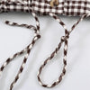 Guobioziy Women's Jacket Autumn Plaid Long-Sleeve Drawstring Loose Jacket Parka Casual Versatile