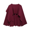 Mujer Cape Coat Women Scarf Collar Ponchos Women Shawl Long Sleeve Winter Woman Ponchos Cloak Knitted Cardigan for Women