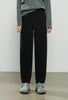 Women Casual Pants Winter Sweatpants Tapered Elastic Waist Split Design Fleece-Lined Warm Trousers
