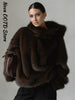 Winter Women's Furry Hooded Faux Fur Pullover Women Loose Full Sleeve Warm Solid Coat Winter Lady Street Chic Outwear