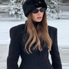 Elegant Waist Cinching Woolen Coats Autumn Winter Lady Single-breasted Lapel Long Overcoat Women's High Street Outwear